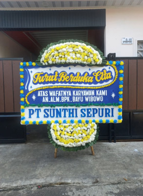 Papan Bunga Duka di Kentengsari